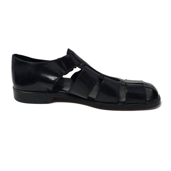 Men\'s Black Leather Sandals main image 7